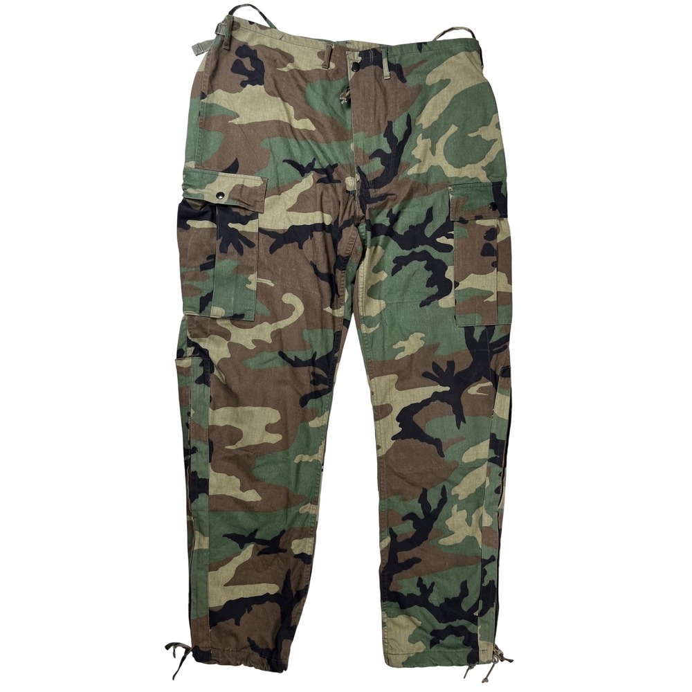 US Military Camo‎ Pants Mens Medium Green Woodland Chemical Protective Utility